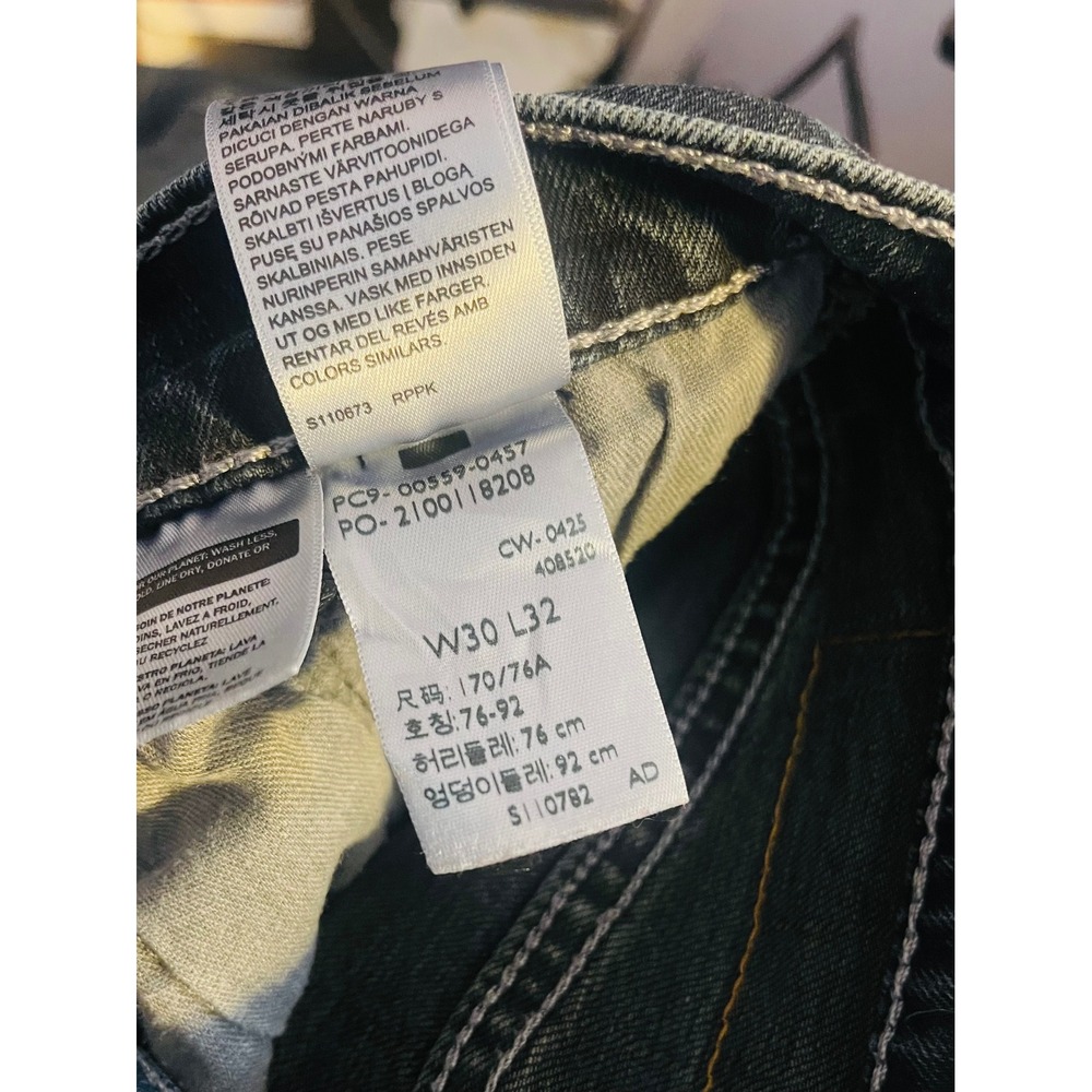 Levi's 559 Jeans Mens 30x32 Relaxed Straight Blue Denim Medium Dark Wash - Picture 4 of 6